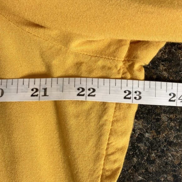 Faded glory mustard yellow detailed shirt xxl 20 - Picture 6 of 8